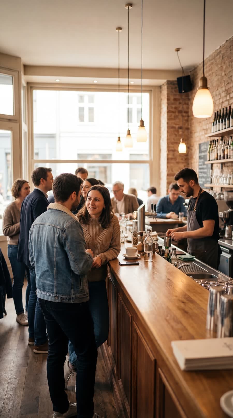 Menschen im Café in Köln